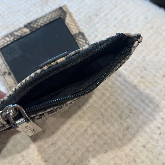 Ann Klein Snake Embaed Leather Wallet Change Purse - Picture 6 of 8